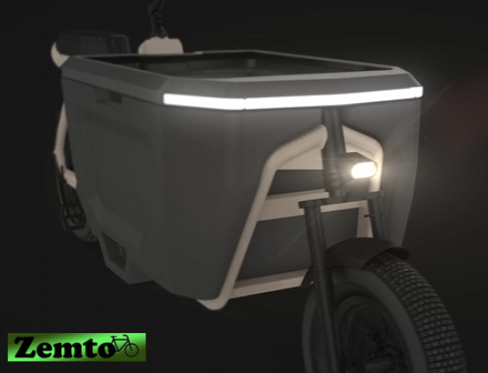 Preview: Elektro Transportfahrrad  CargoX, 2 Rad, mit Code, Hydr. Bremsen,  versch. Farben